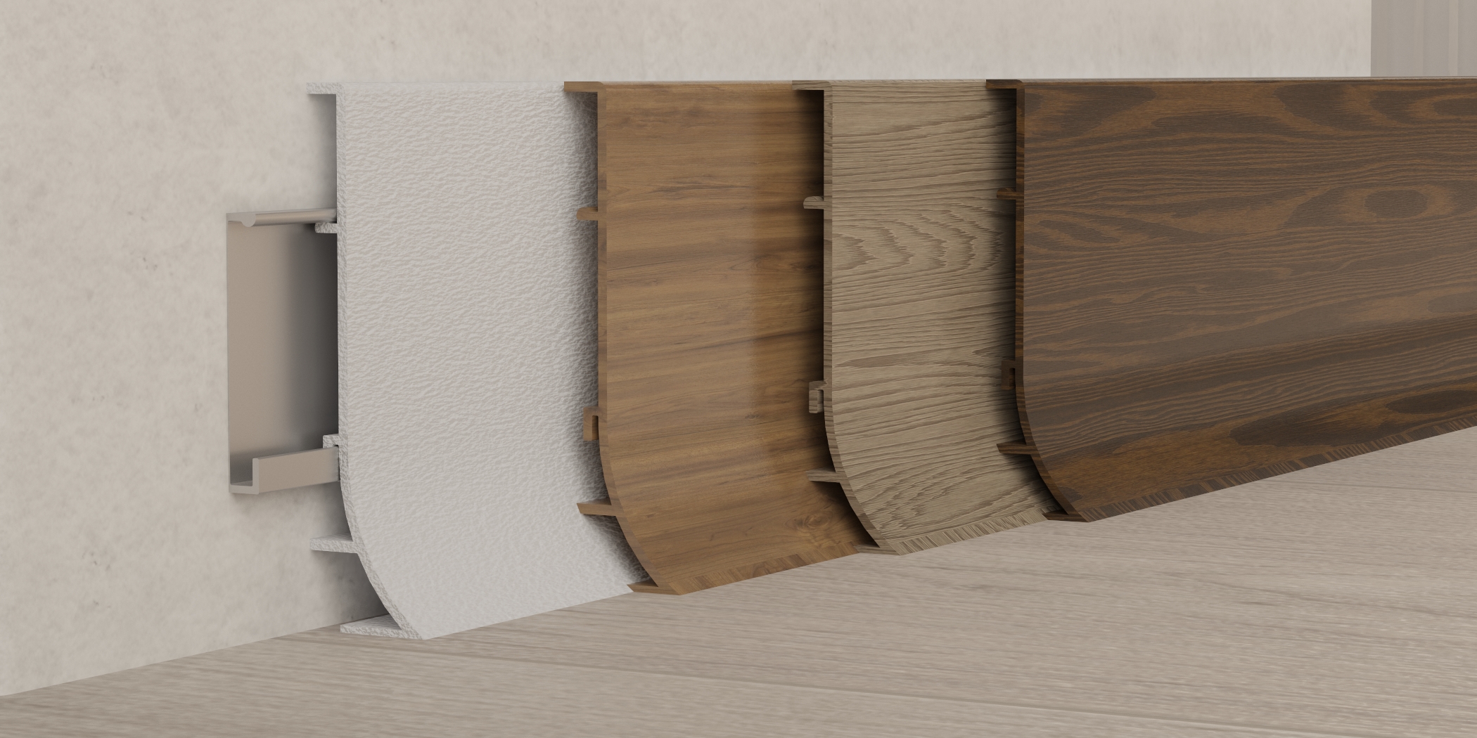 Aluminum Skirting 60mm