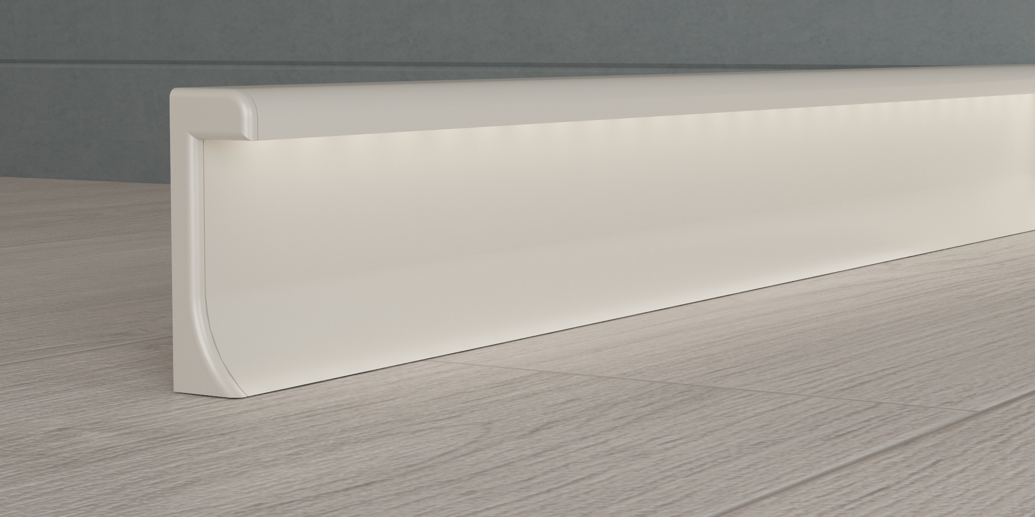 Aluminum led Skirting 60mm